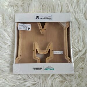 Kids Letter M Coin Bank NWT